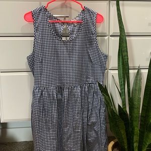 Lauren James Blue Buffalo plaid dress